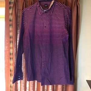 NWOT Hugo Boss Long Sleeve Casual Button Down Shirt in XL